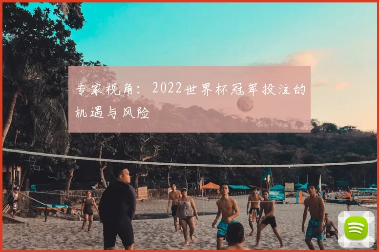 专家视角：2022世界杯冠军投注的机遇与风险