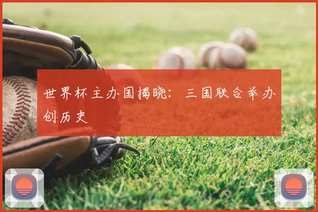 世界杯主办国揭晓:三国联合举办创历史